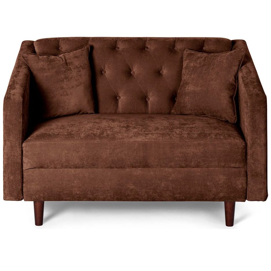 Sofá Love Seat Ivanka Chocolate Makora