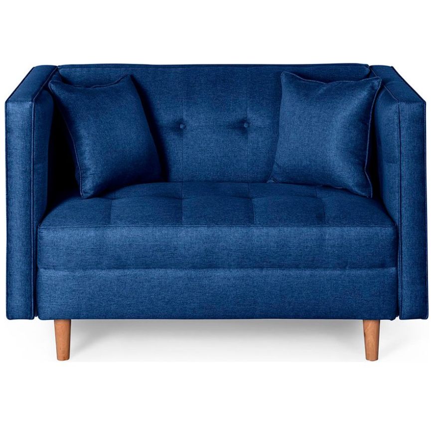 Sofá Love Seat Miliani Azul Makora