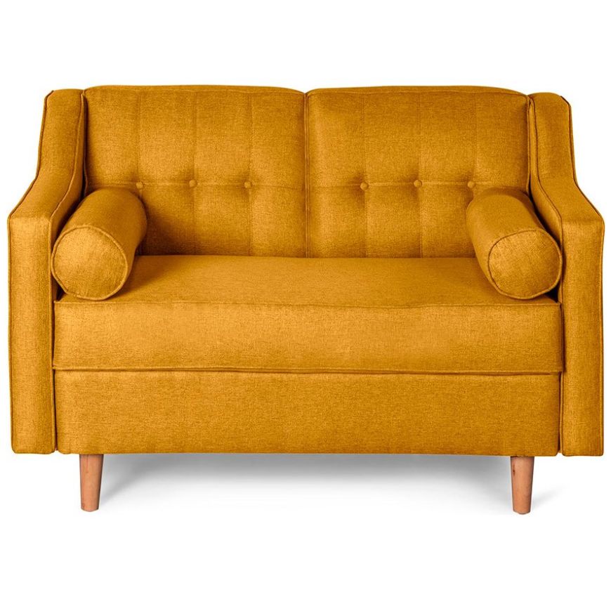 Sofá Love Seat Mimosa Mostaza Makora