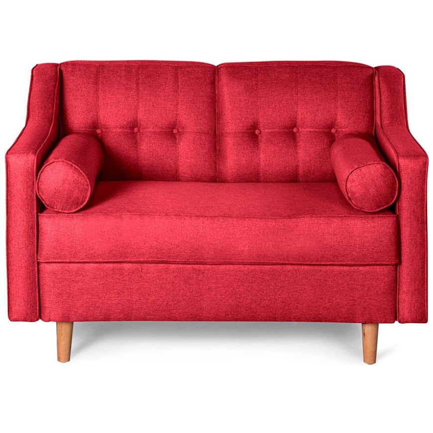 Sofá Love Seat Mimosa Rojo Makora