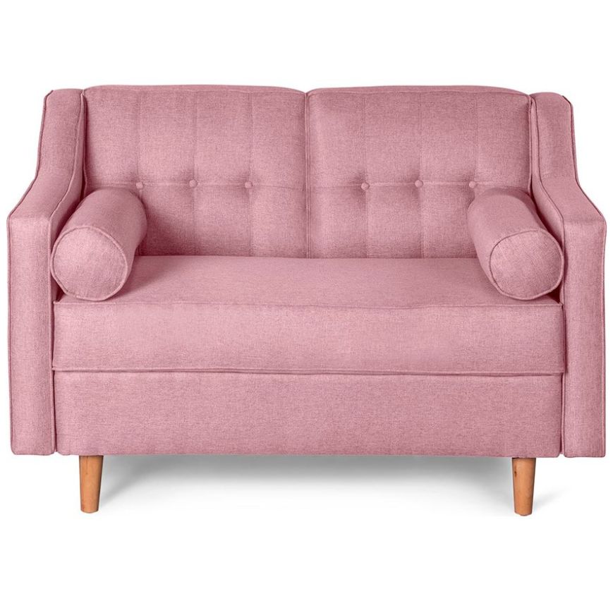 Sofá Love Seat Mimosa Rosa Makora