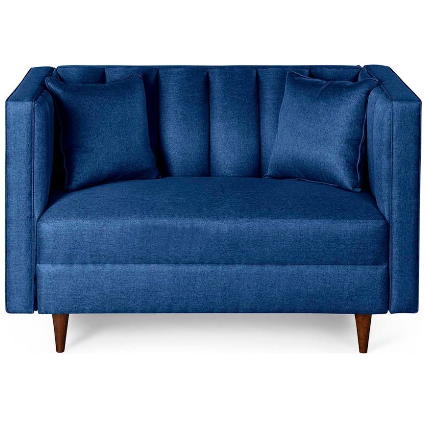 Sofá Love Seat Piccola Azul Makora