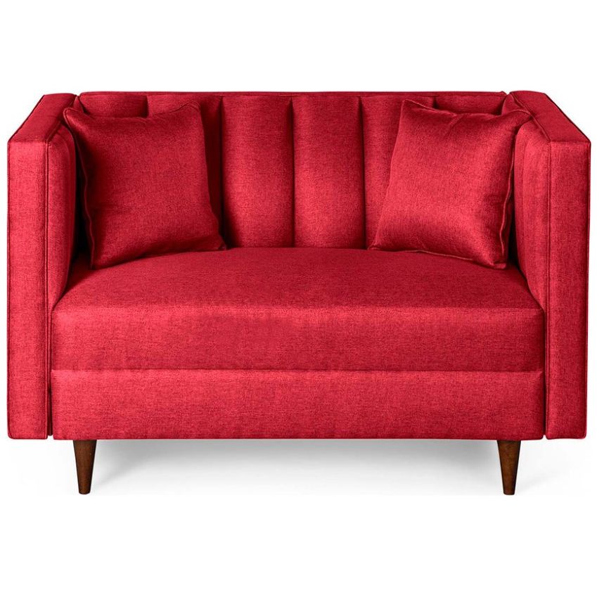 Sofá Love Seat Piccola Rojo Makora