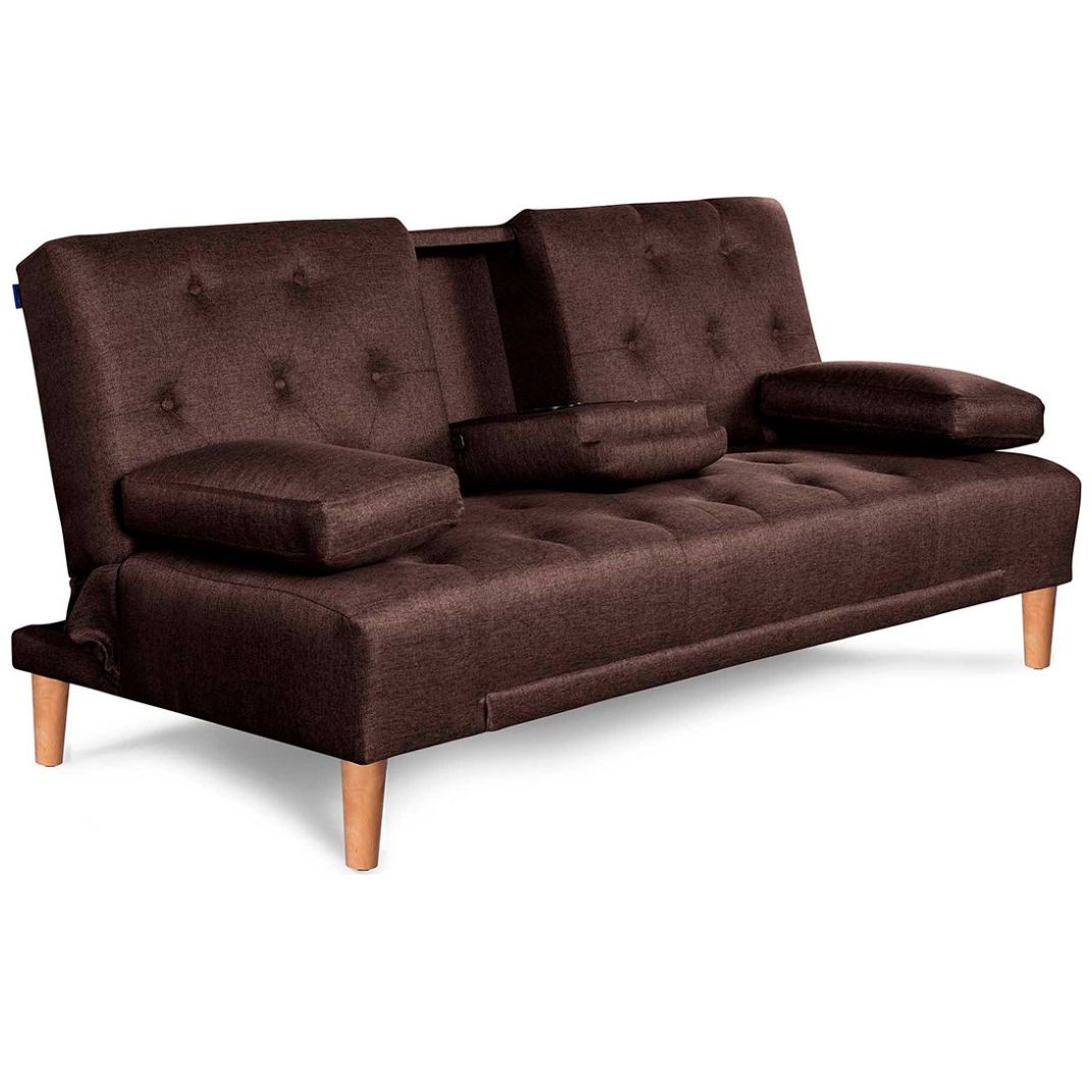 Sofá Cama Chocolate Caroli Makora