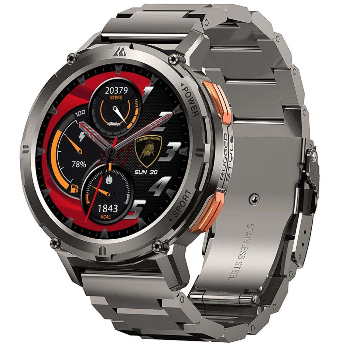 Smartwatch Cerchio Metal Lamborghini