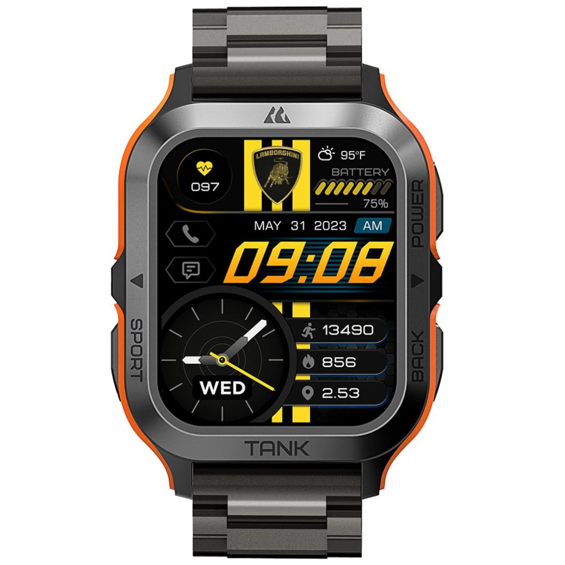 Smartwatch Q4 Metal Lamborghini