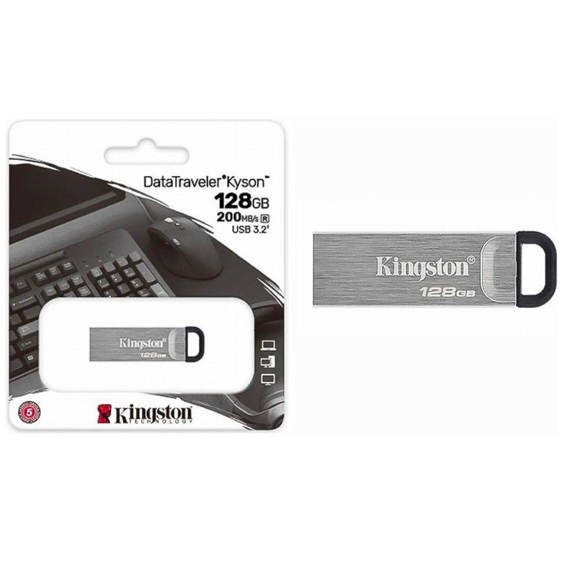 Memoria Usb Kingston Metalica 128Gb Kingston