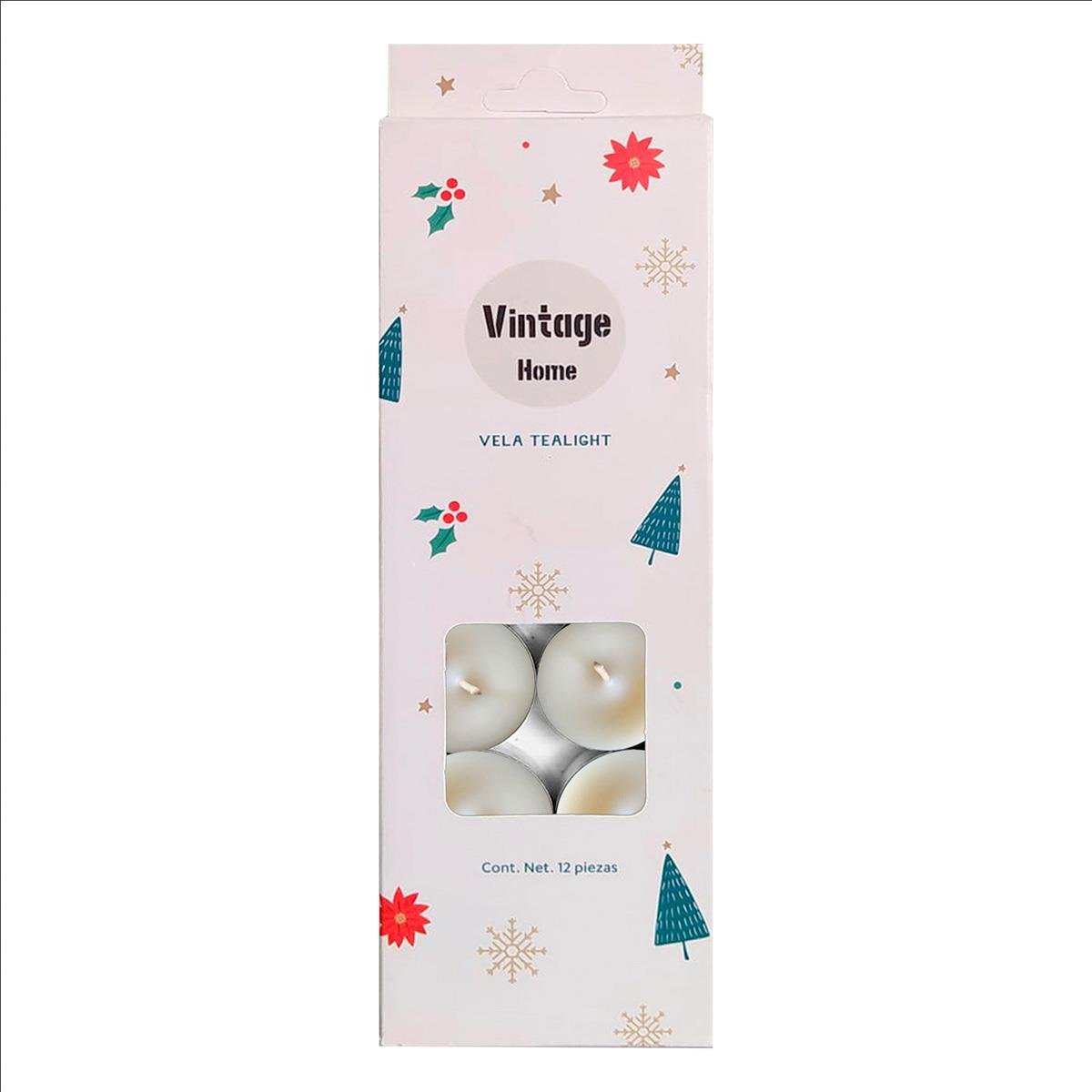 Vela Tealigth Cozy Chritsmas Vintage Home