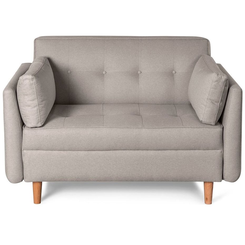 Sofá Love Seat Bellini Gris Claro Makora