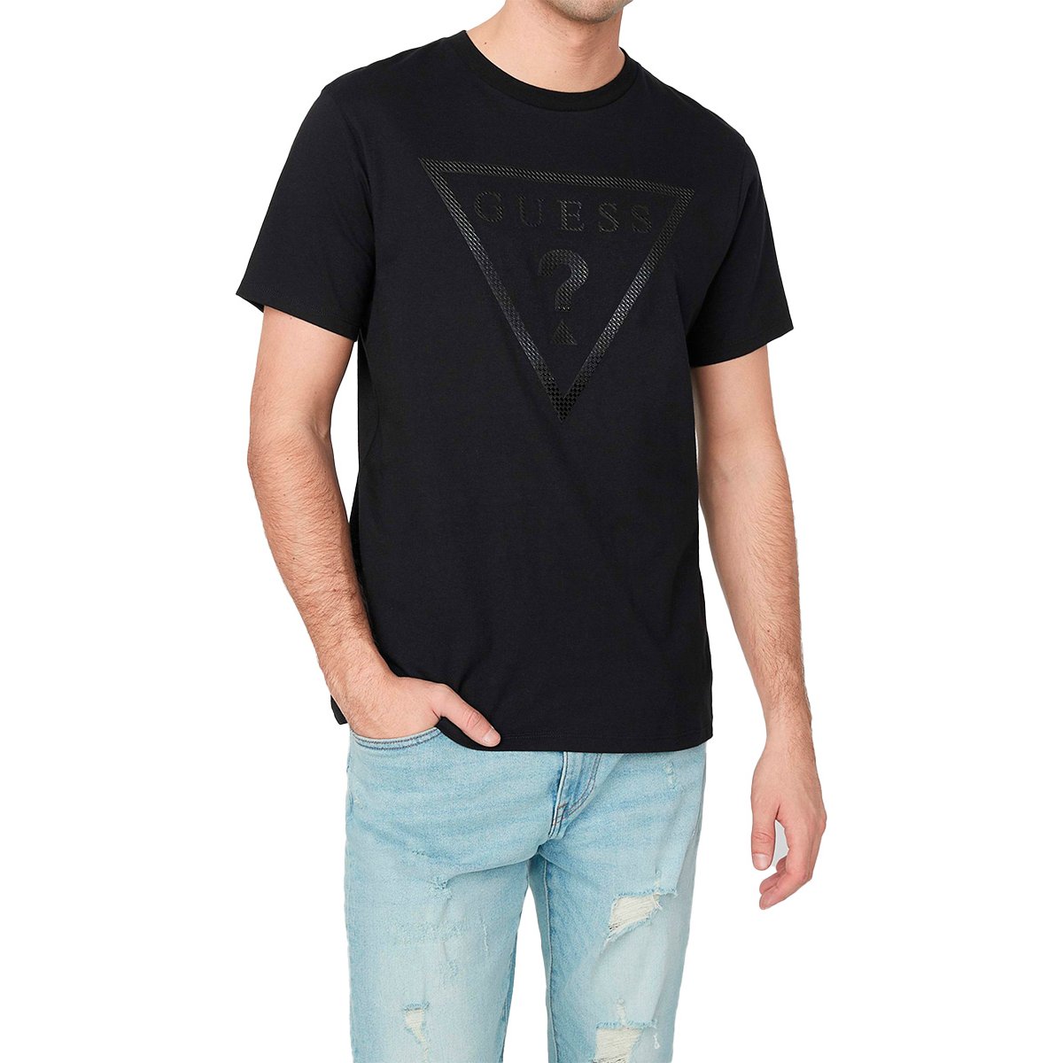 Playera Básica con Logo Original para Hombre Guess