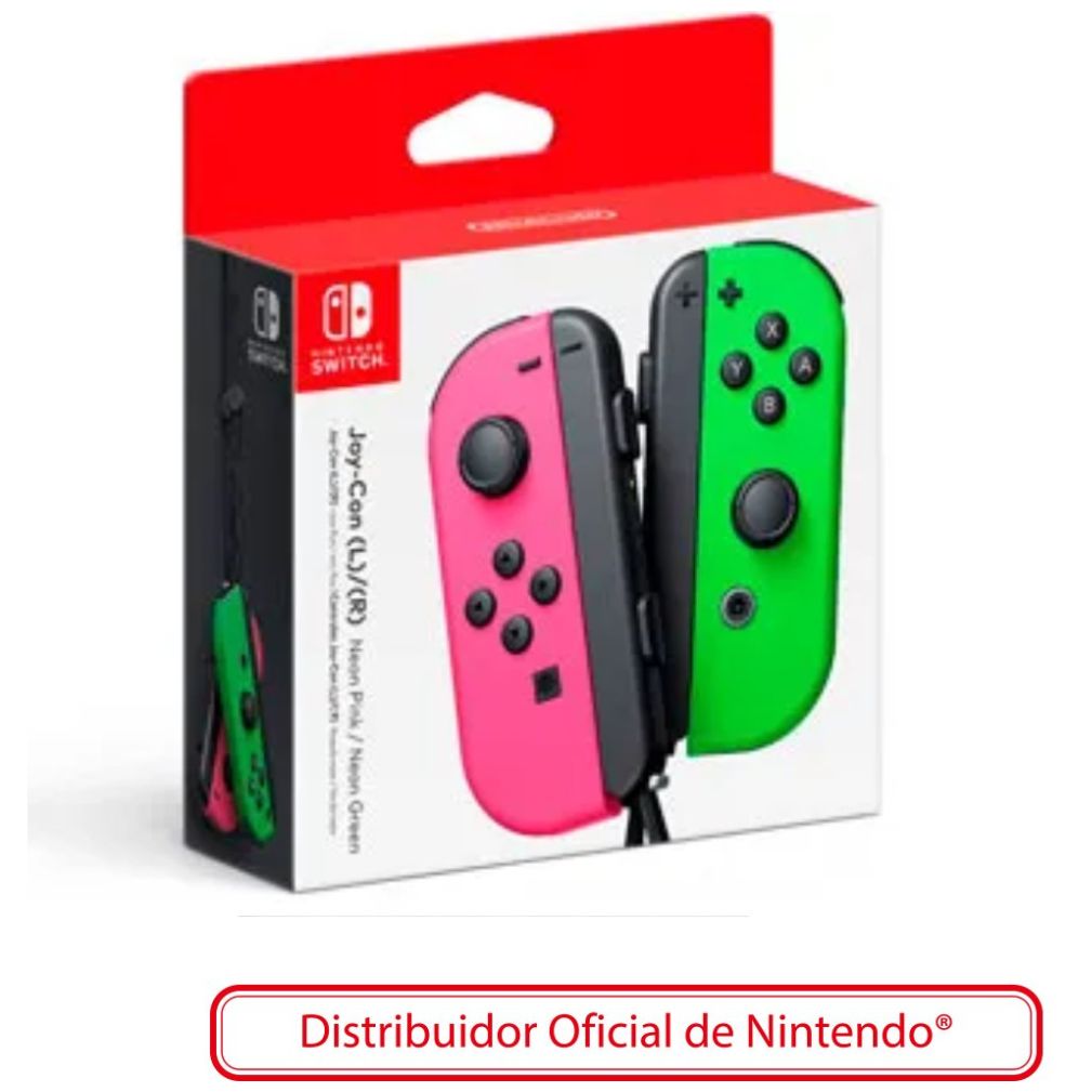 Controles Joy-Con L R Pink Green para Nintendo Switch