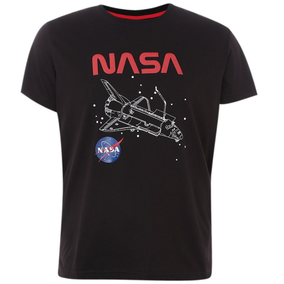 Playera Estampada para Hombre Plus Nasa