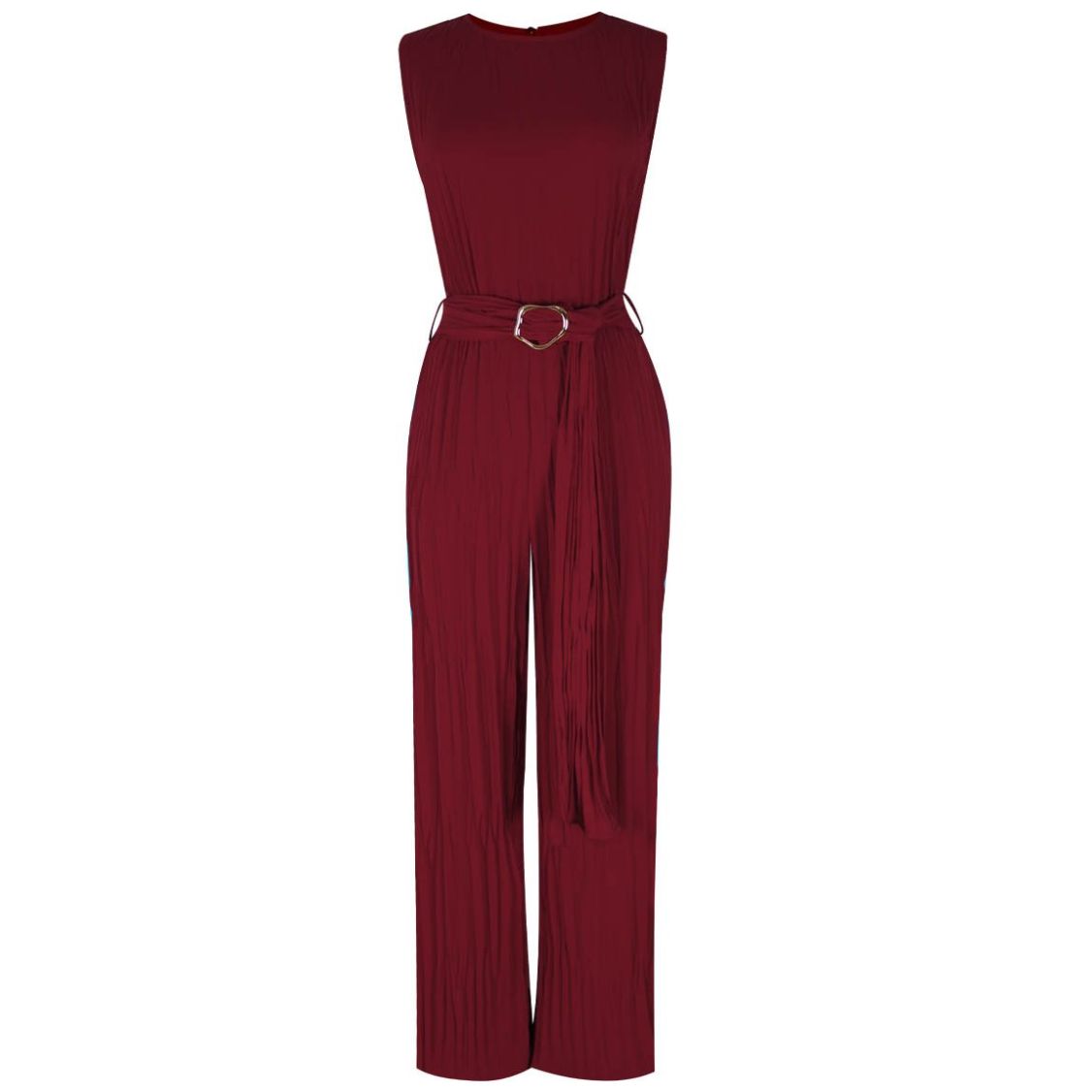 Jumpsuit Plisado con Hebilla para Mujer City Femme