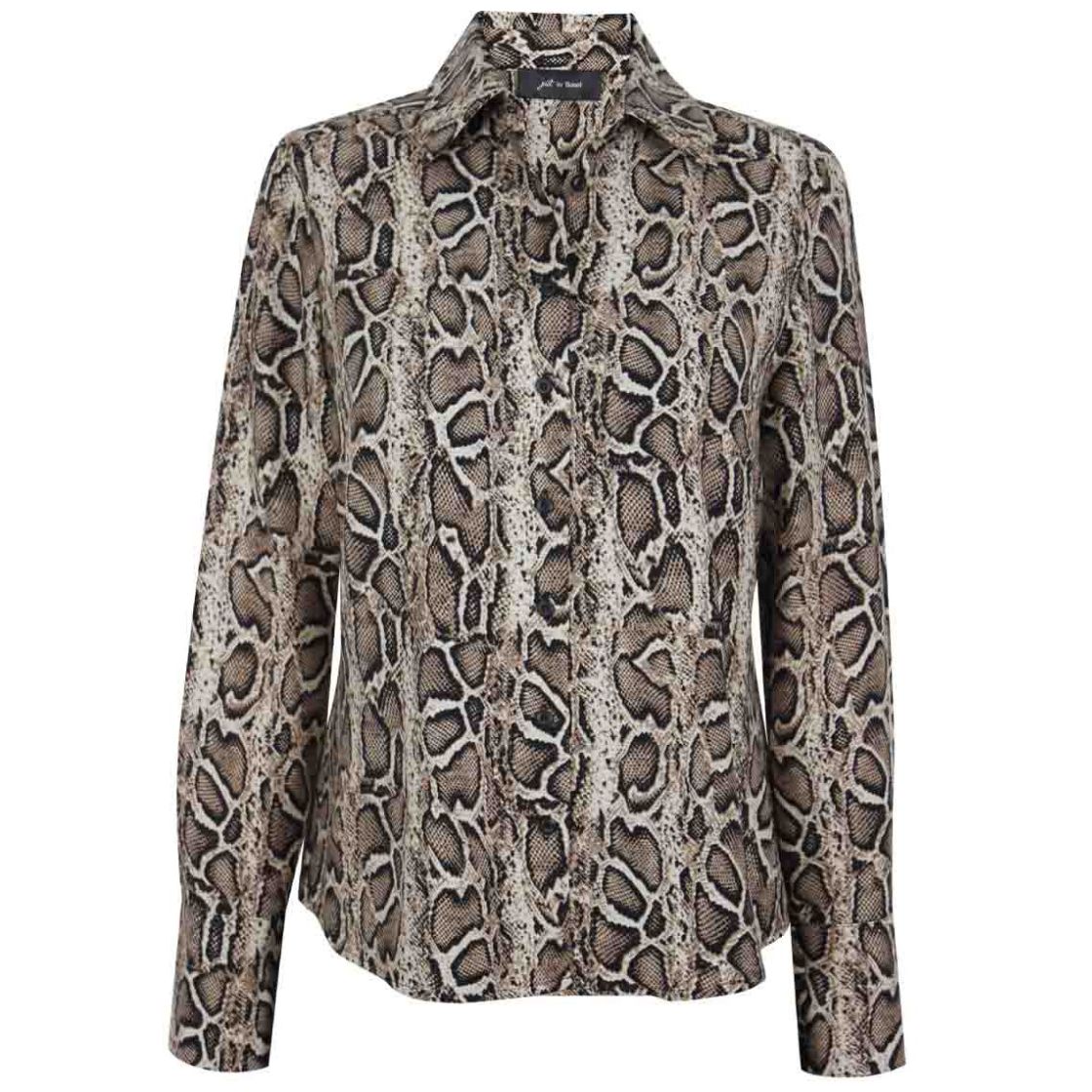 Blusa Animal Print para Mujer Petite Just By Basel