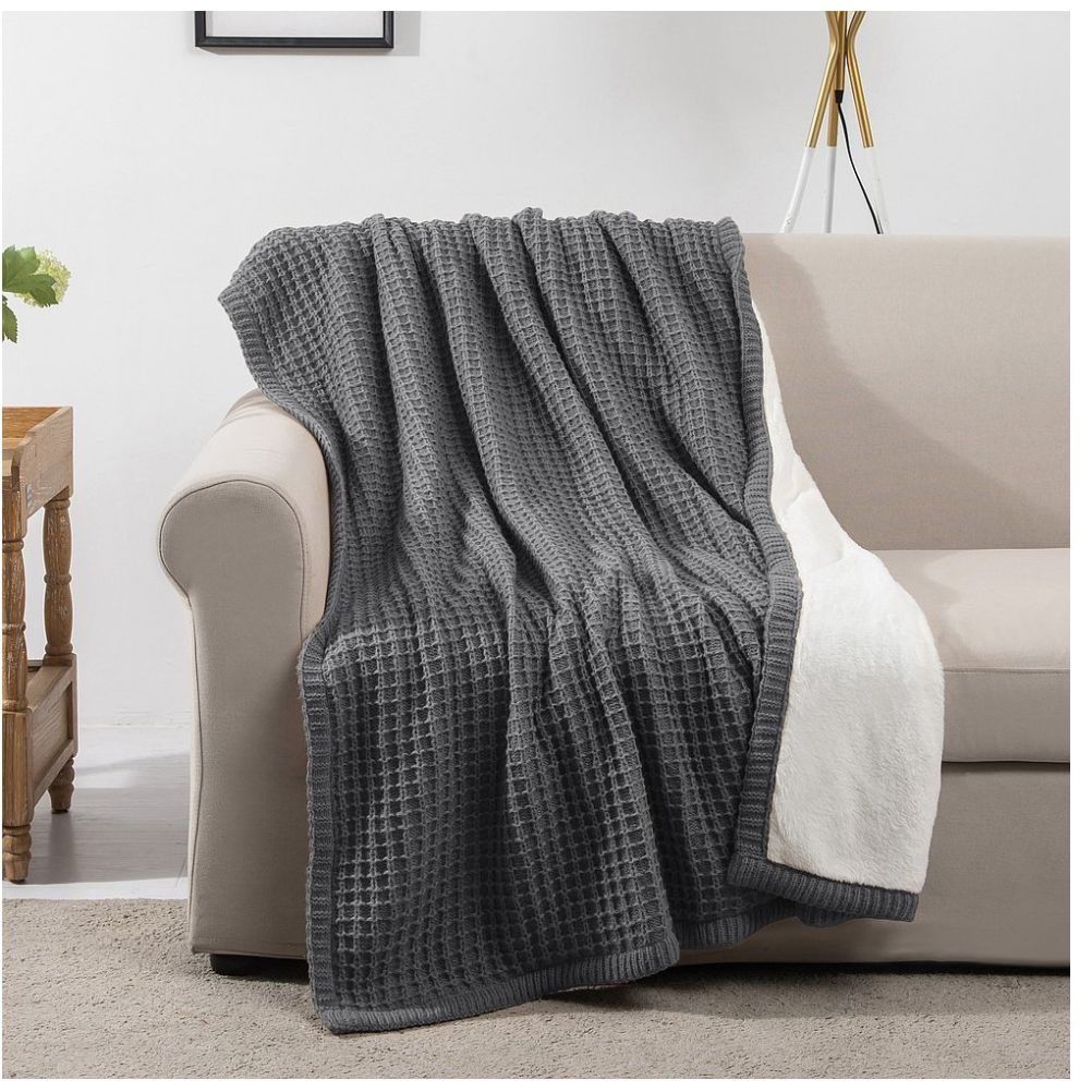 Frazada Standard  Gris Home Nature