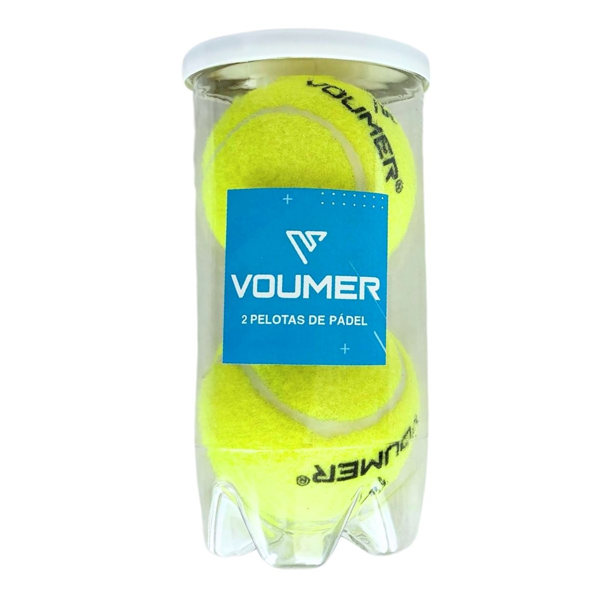 Tubo con 2 Pelotas para Padel Voumer Presurizadas