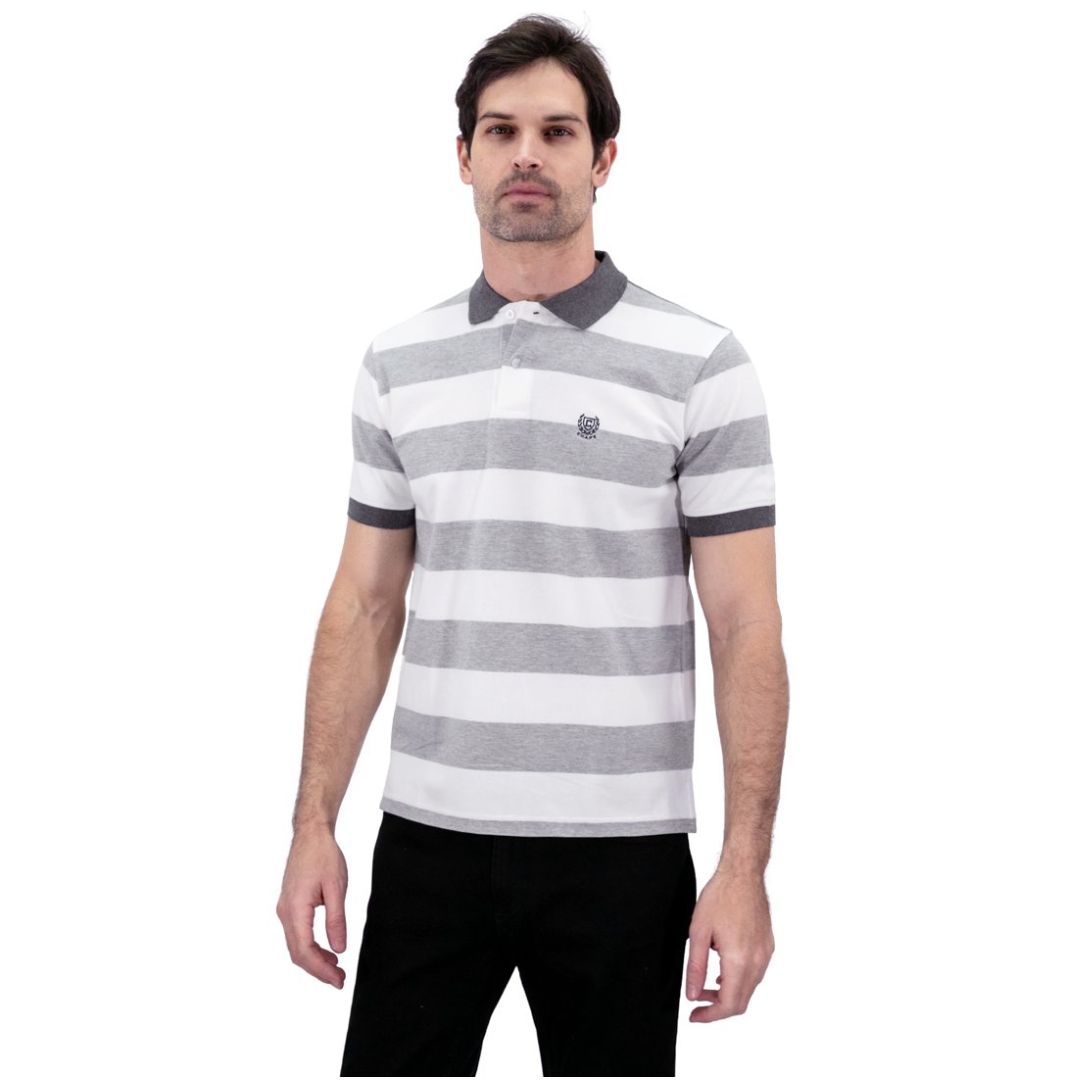 Playera Polo a Rayas para Hombre Chaps