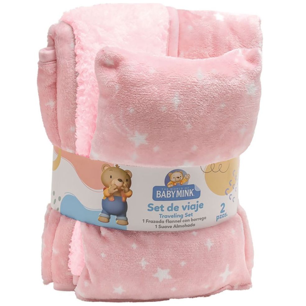 Set de Cobertor y Almohada Baby Mink