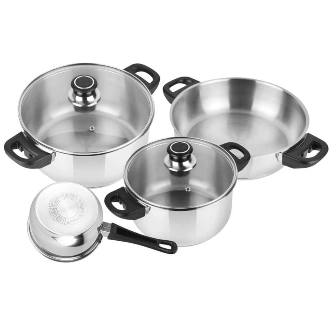 Batería Royal 6 Piezas Acero Inoxidable Magefesa