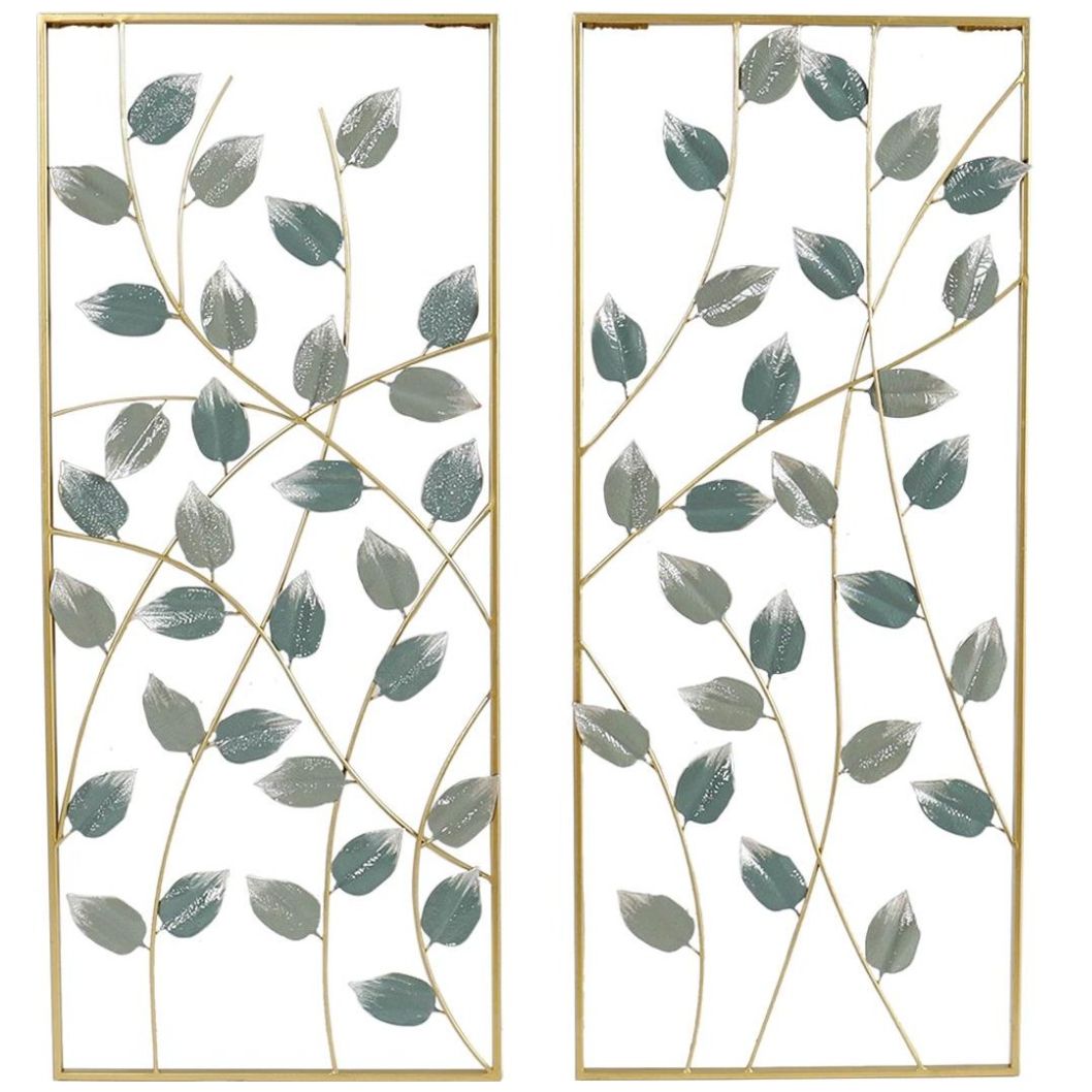 Decorativo de Pared 2Pzs Set Metal  Vintage Home