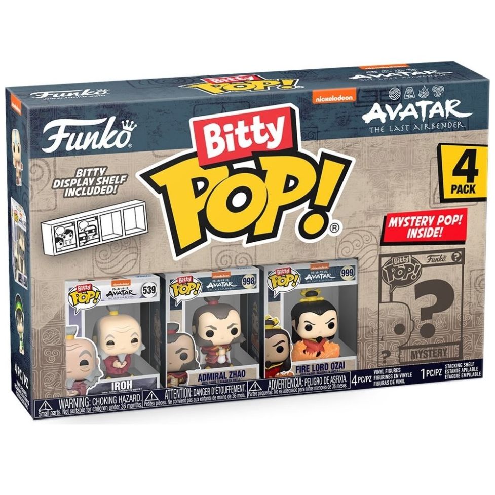 Funko Bitty Pop: Avatar la Leyenda de Aang - Iroh 4 Pack