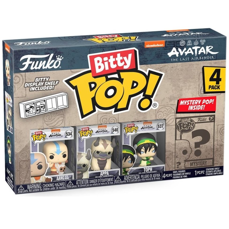 Funko Bitty Pop: Avatar la Leyenda de Aang - Aang 4 Pack