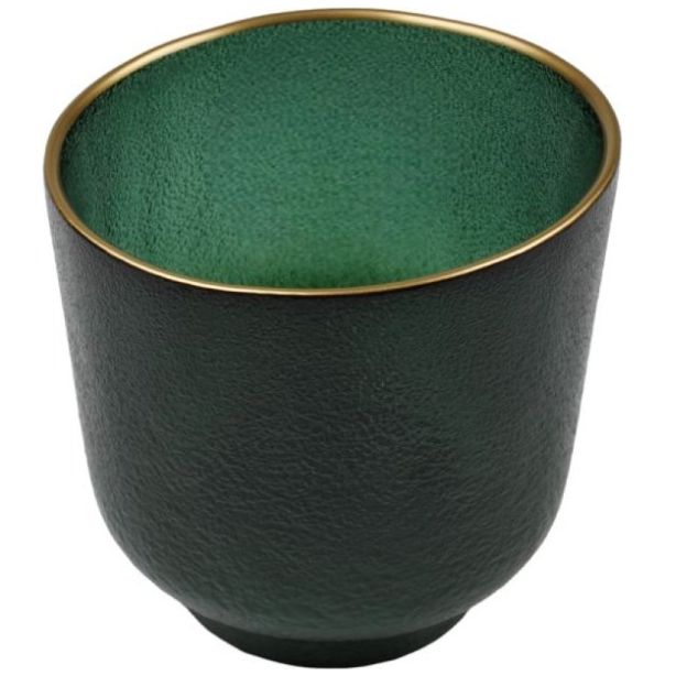 Vaso Verde Vidrio 9 Cm Home & Details