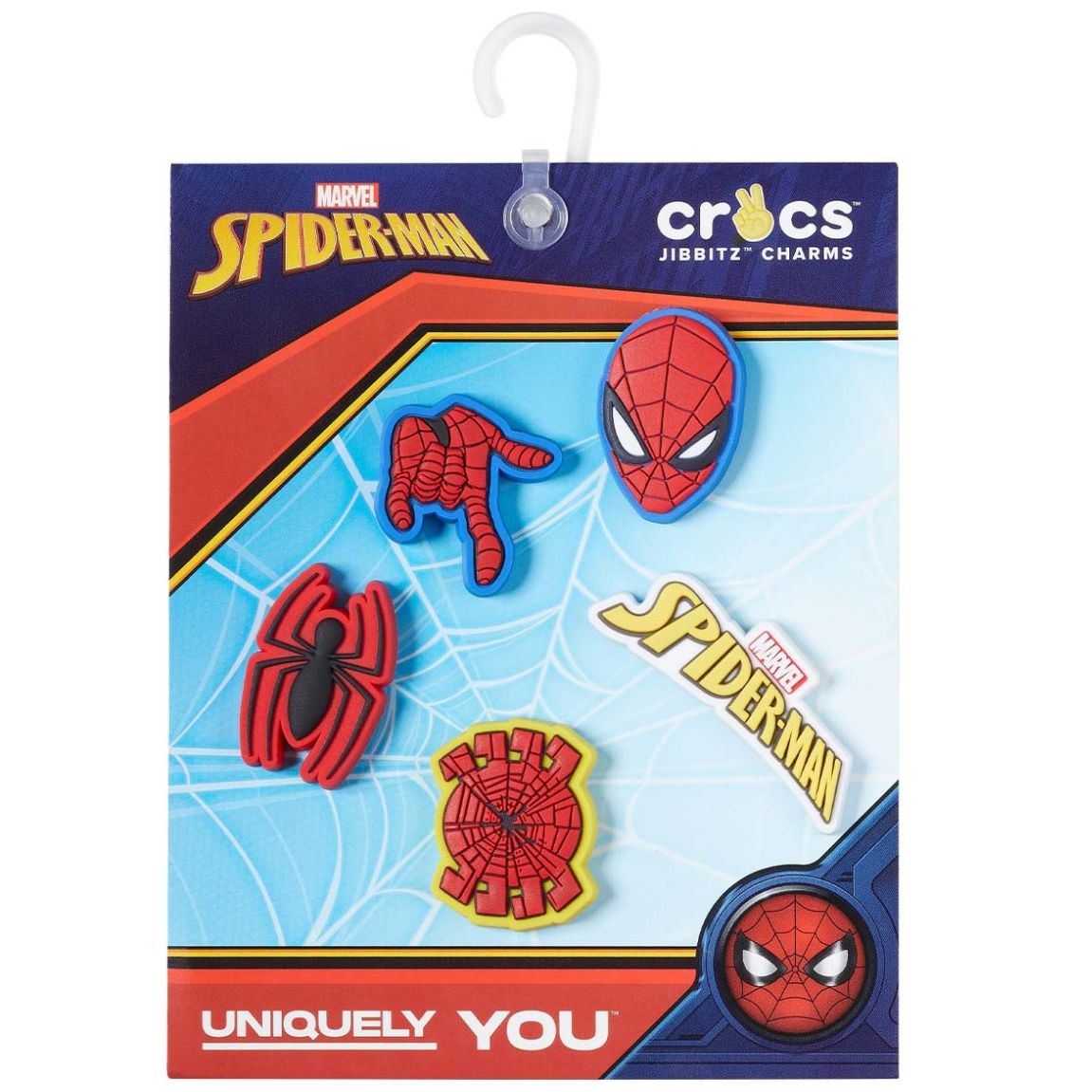 Kit Jibbitz Spider Man 5Pck Crocs para Niño