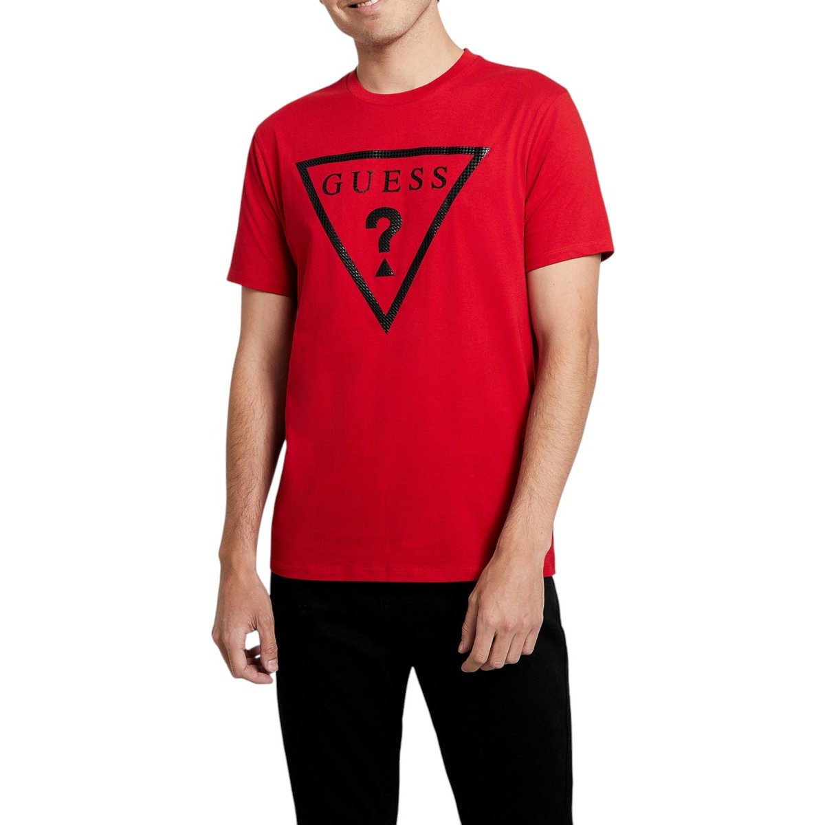 Playera Básica con Logo Original para Hombre Guess