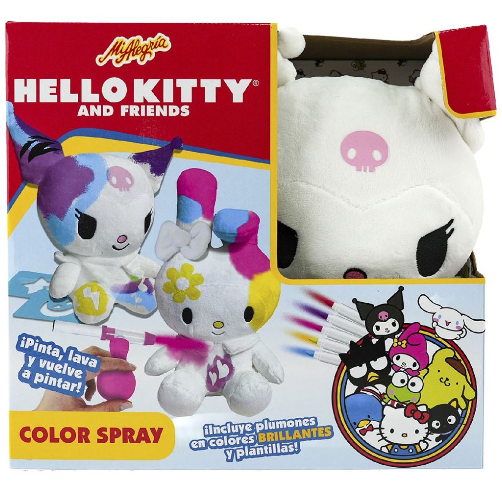 Peluche Kuromi Hello Kitty Color Spray Mi Alegria