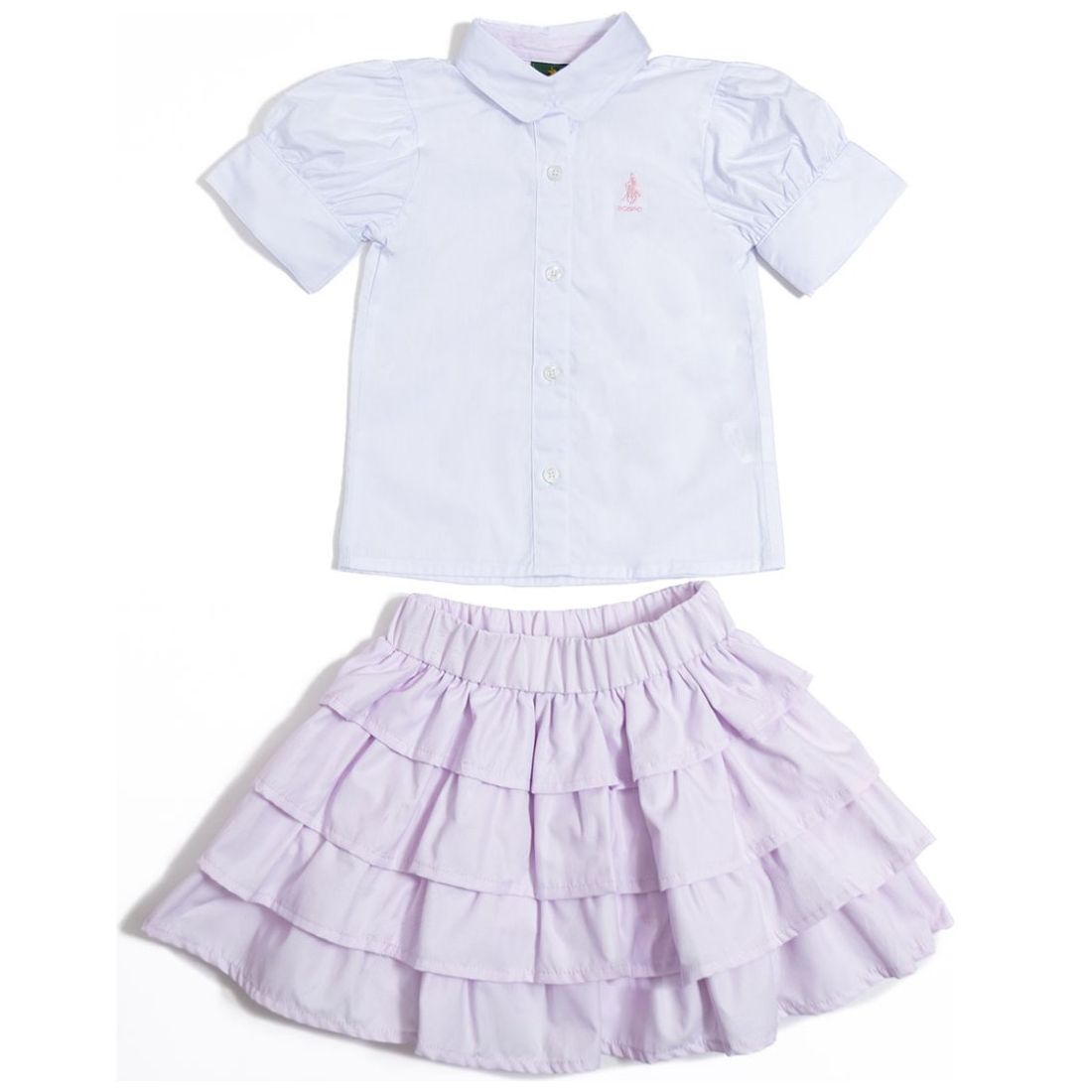 Conjunto de Blusa y Falda para Niña Royal Polo Club