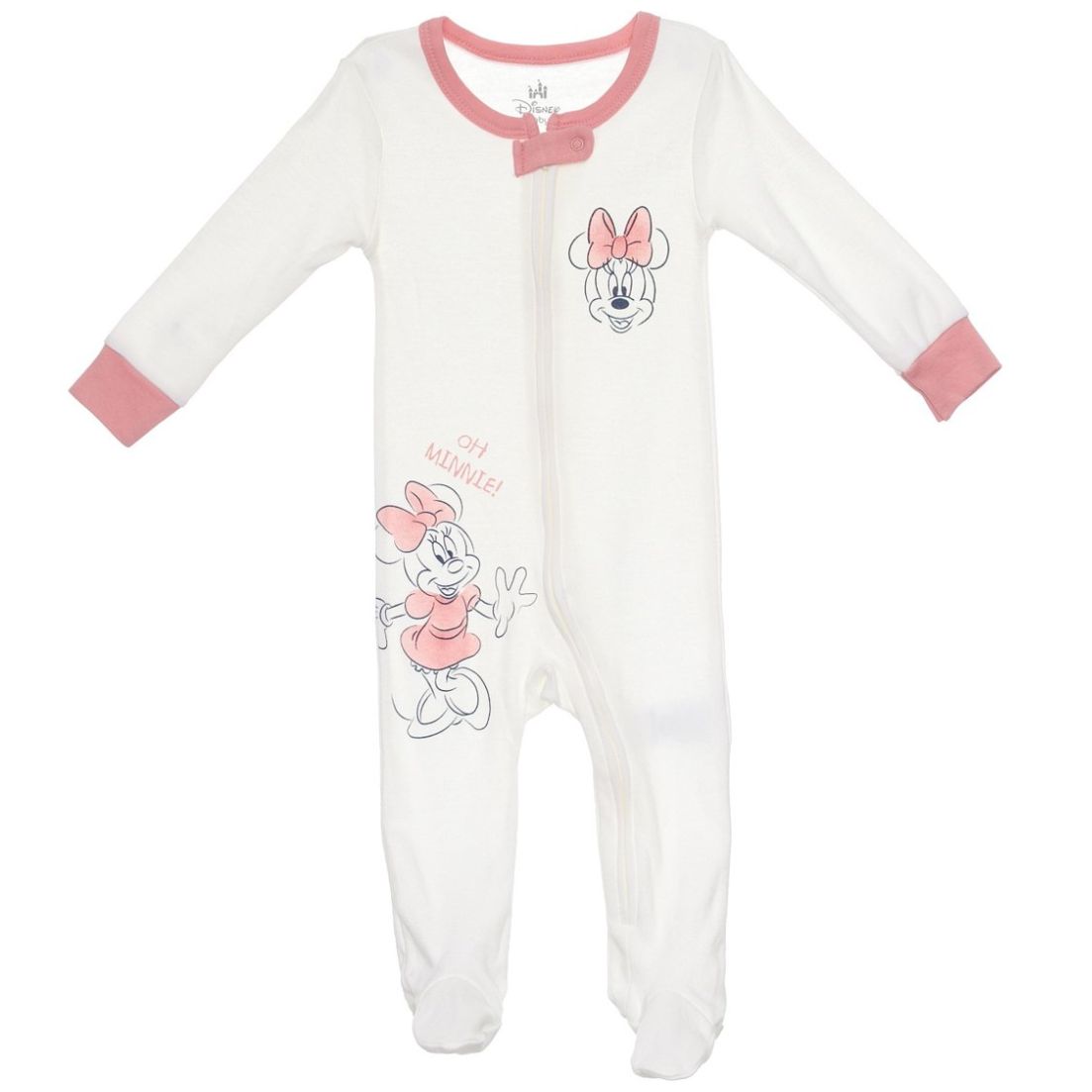 Set de Pijama Mameluco Minnie Mouse para Bebé Niña Disney