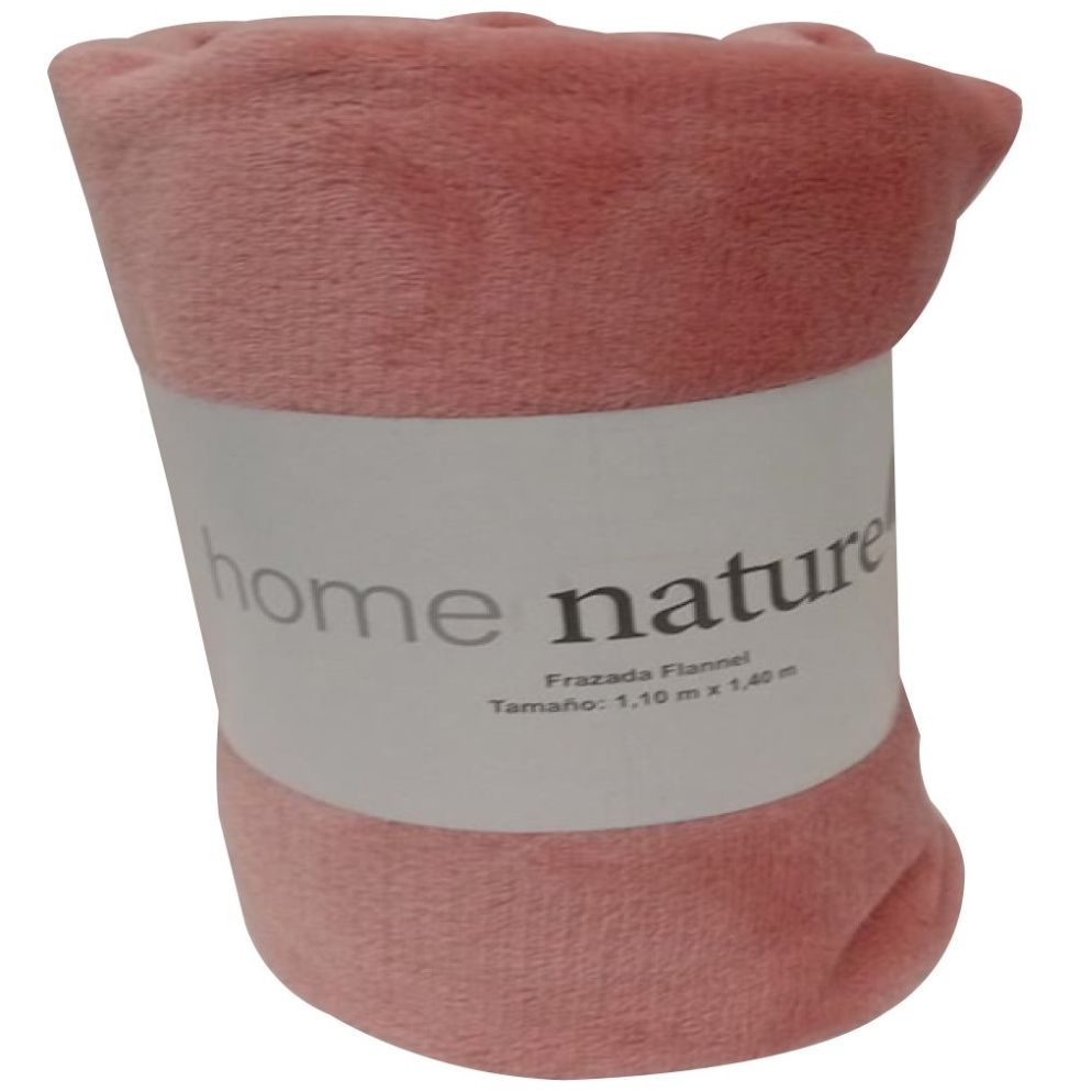 Frazada Flannel Rosa  Home Nature