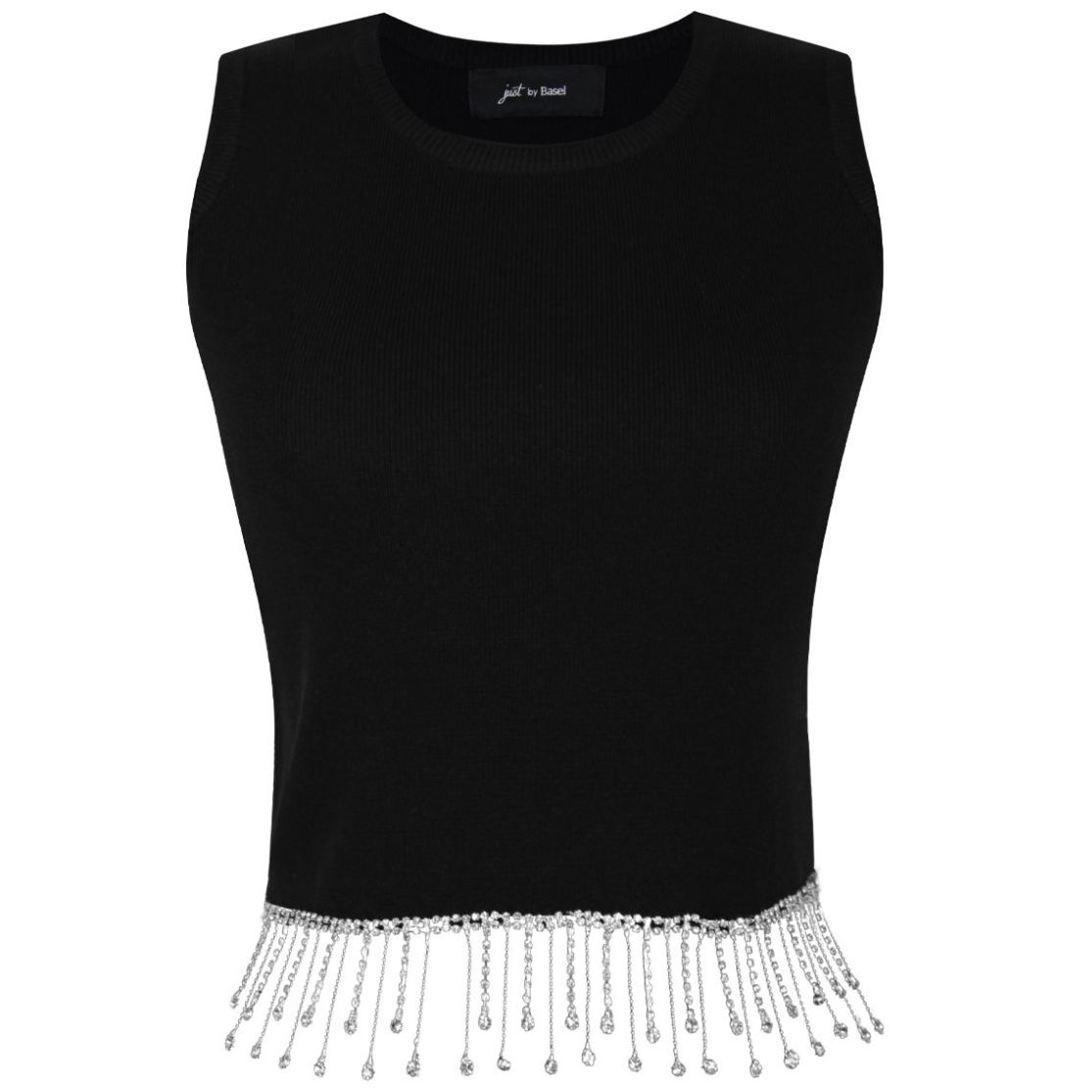 Blusa de Punto Tiras de Cristal para Mujer Petite Just By Basel