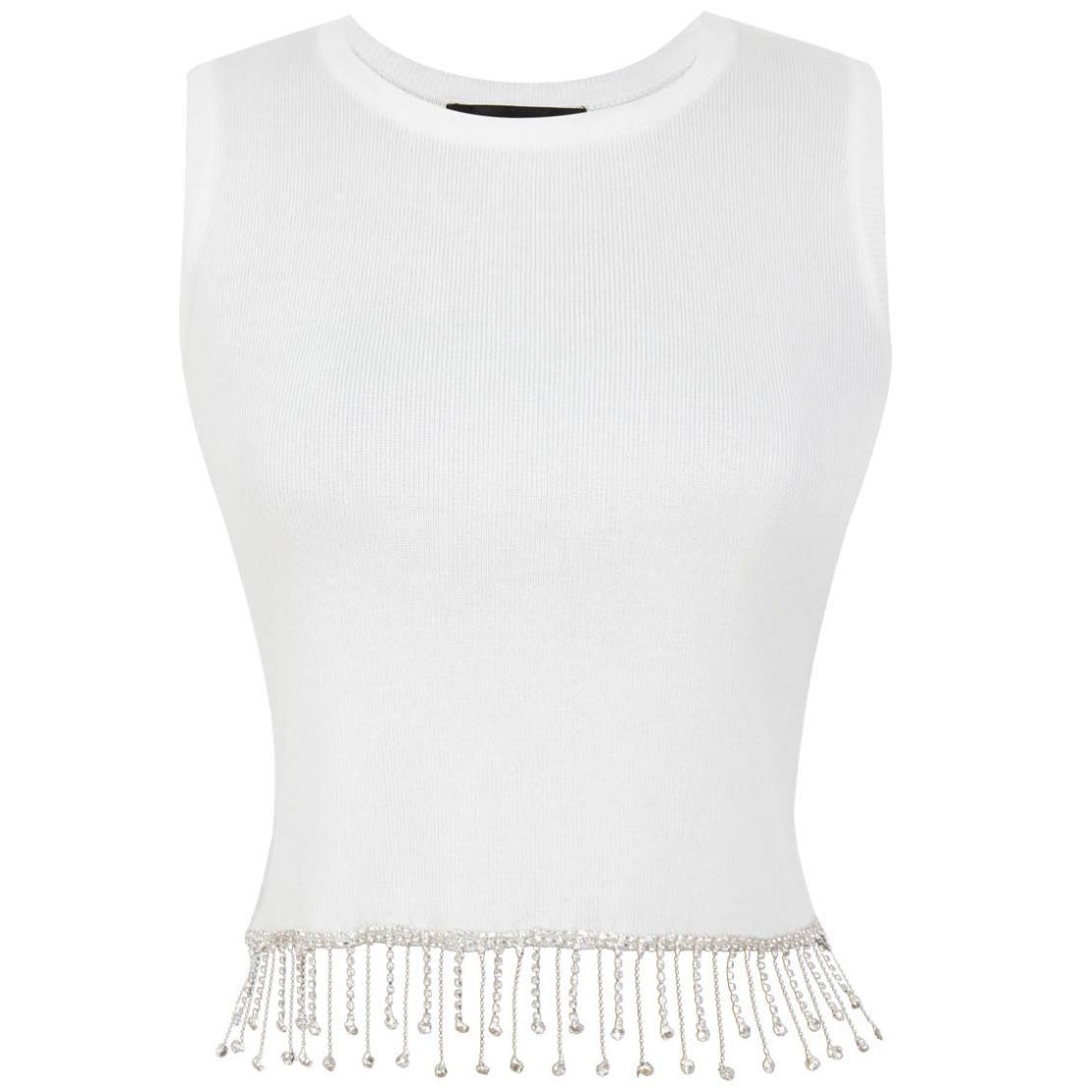 Blusa de Punto Tiras de Cristal para Mujer Petite Just By Basel