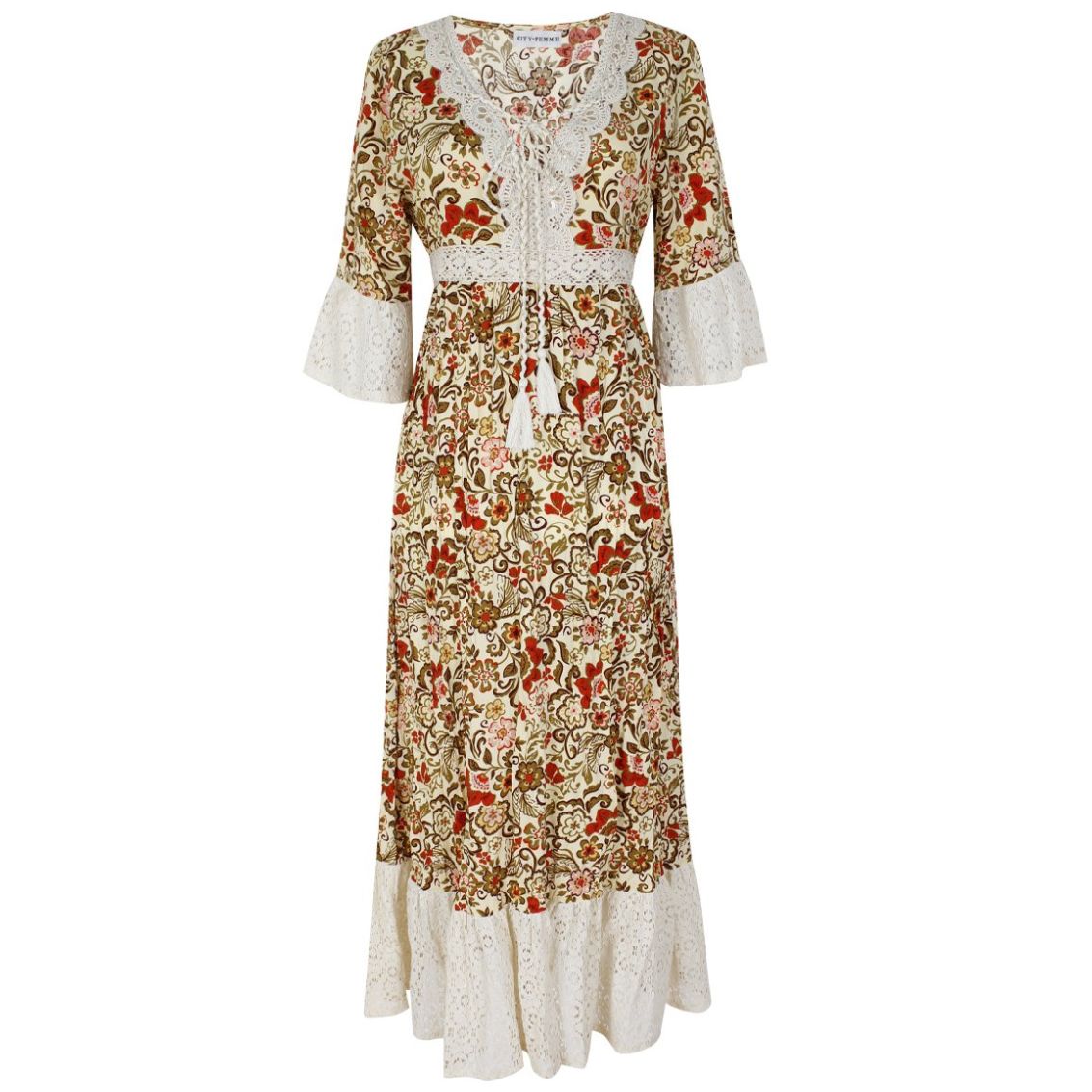 Vestido Bohemio Foral para Mujer City Femme