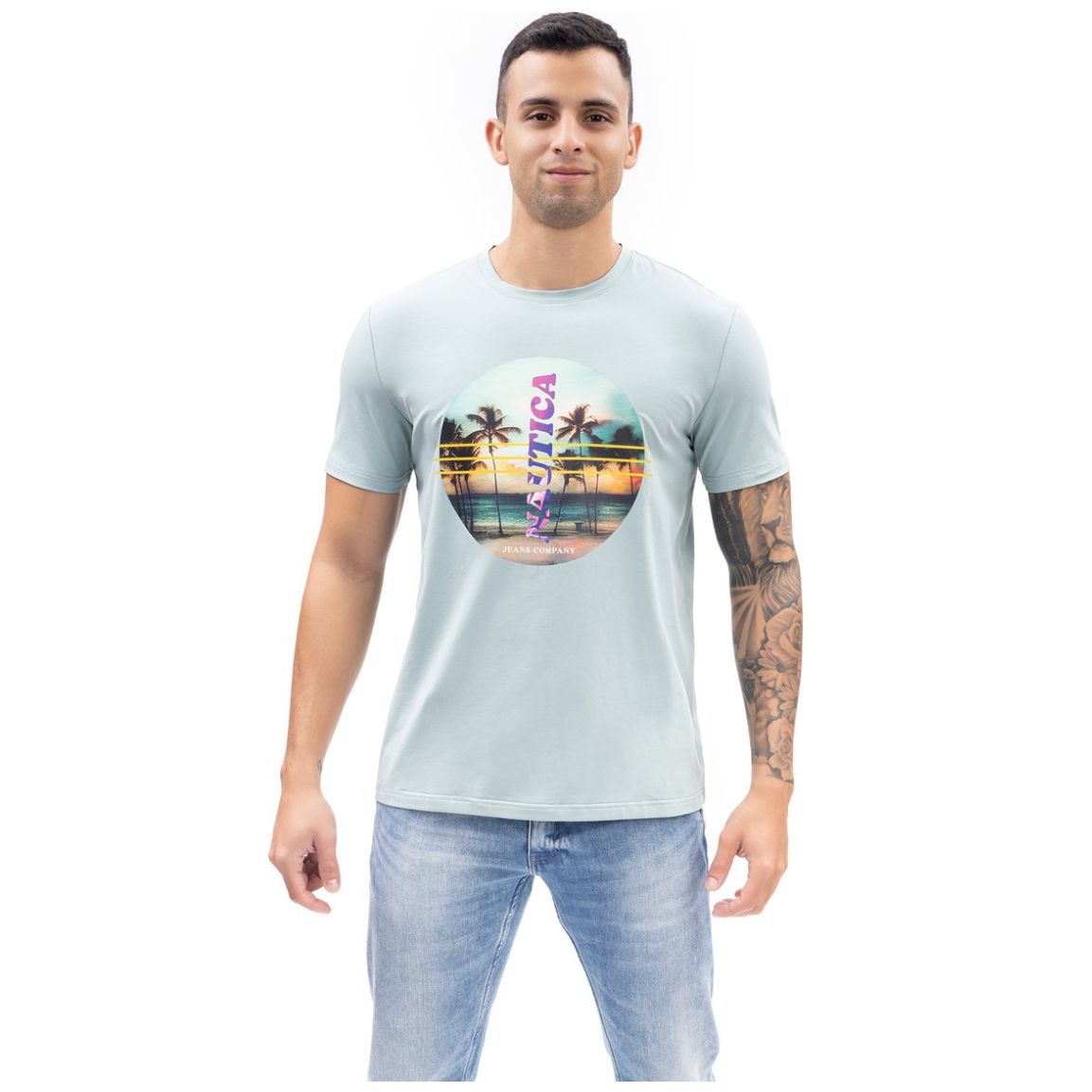 Playera con Estampado para Hombre Nautica Jeans Co