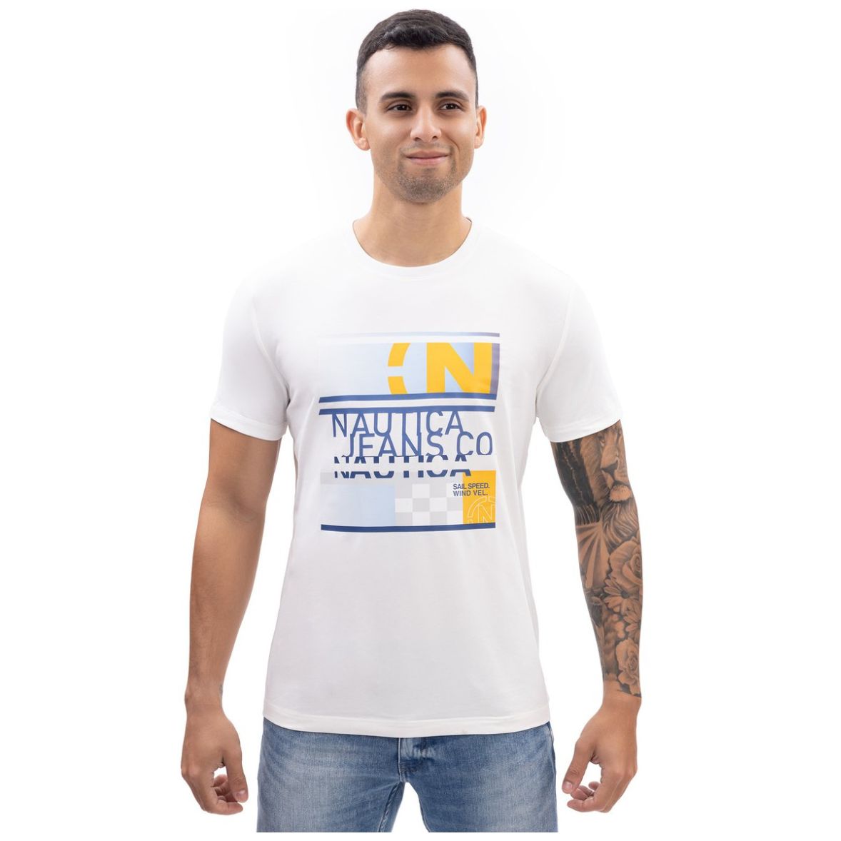 Playera con Estampado para Hombre Nautica Jeans Co