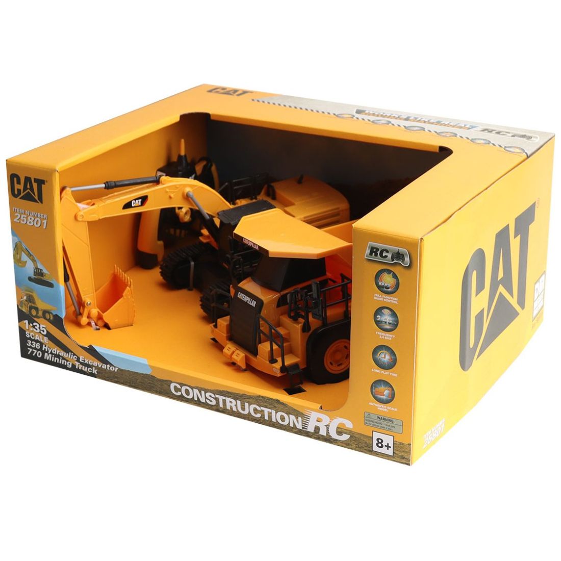 Radio Control 1.35 Hydraulic Excavator y Mining Cat