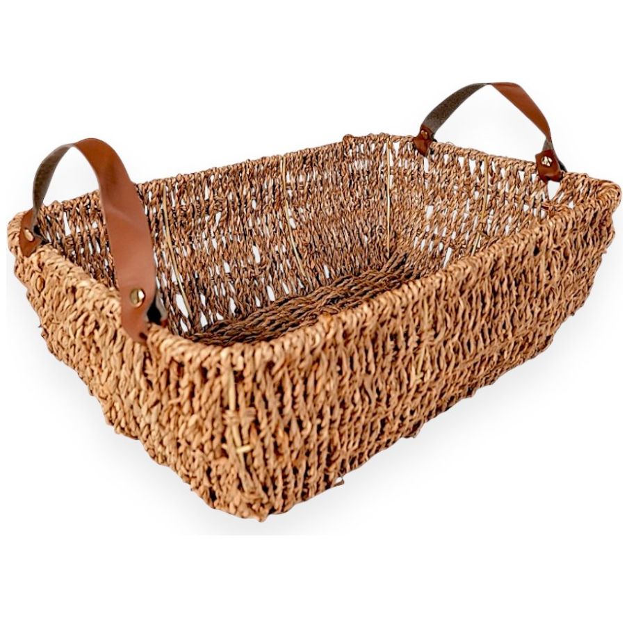 Cesta Bella Hecha con Hierba Marina 11.4 X 36 X 24 Cm Home Nature