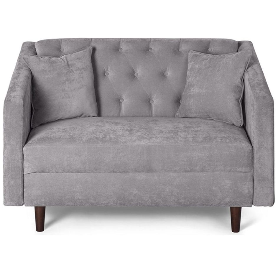 Sofá Love Seat Ivanka Gris Claro Makora