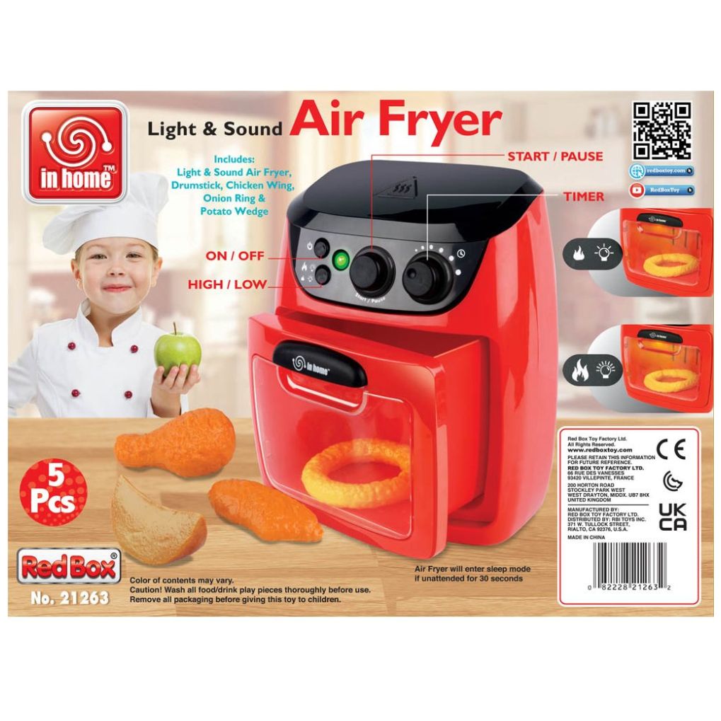 Juego Freidora de Aire con Luz y Sonido Red Box