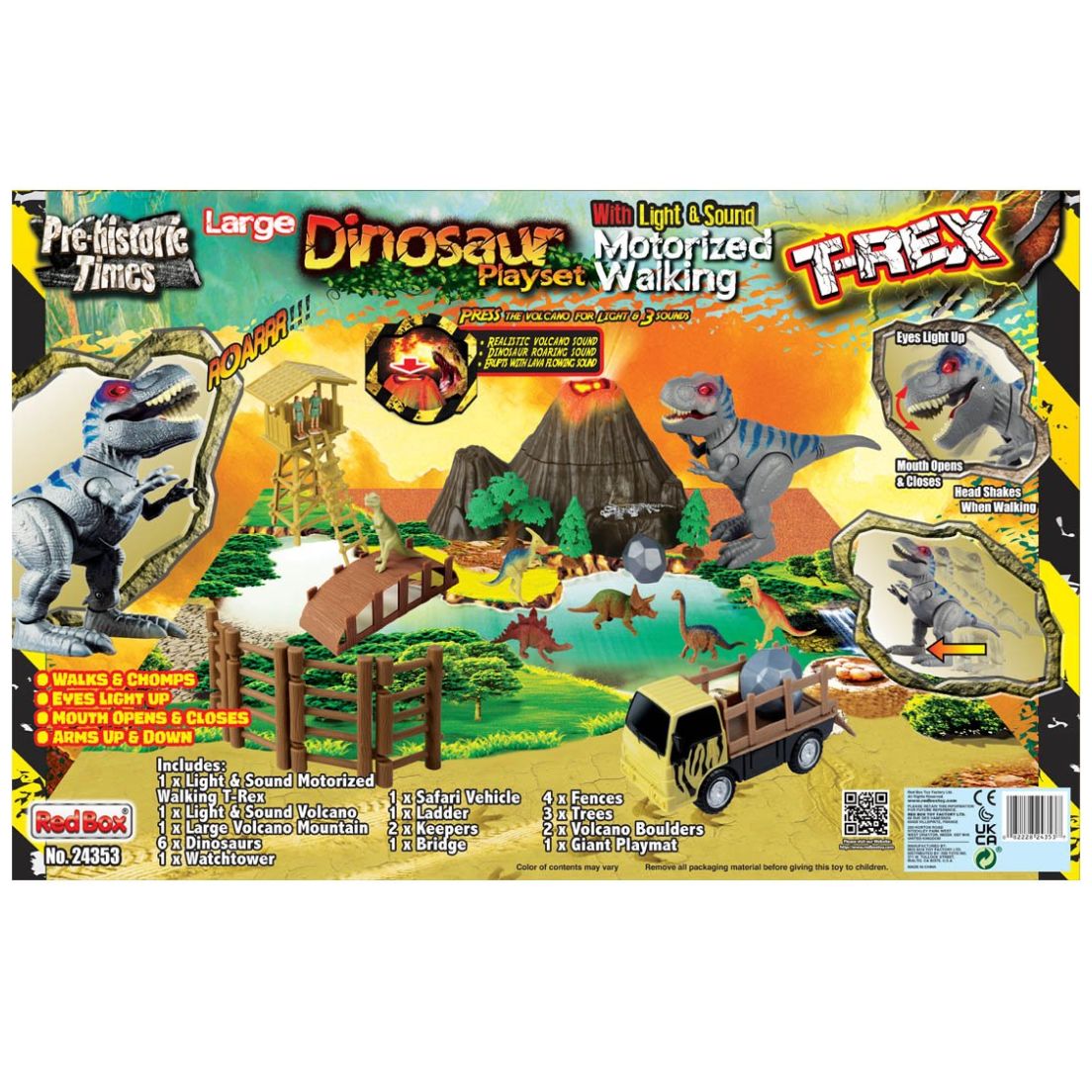 Dinosaurios Gran Parque con T-Rex Red Box