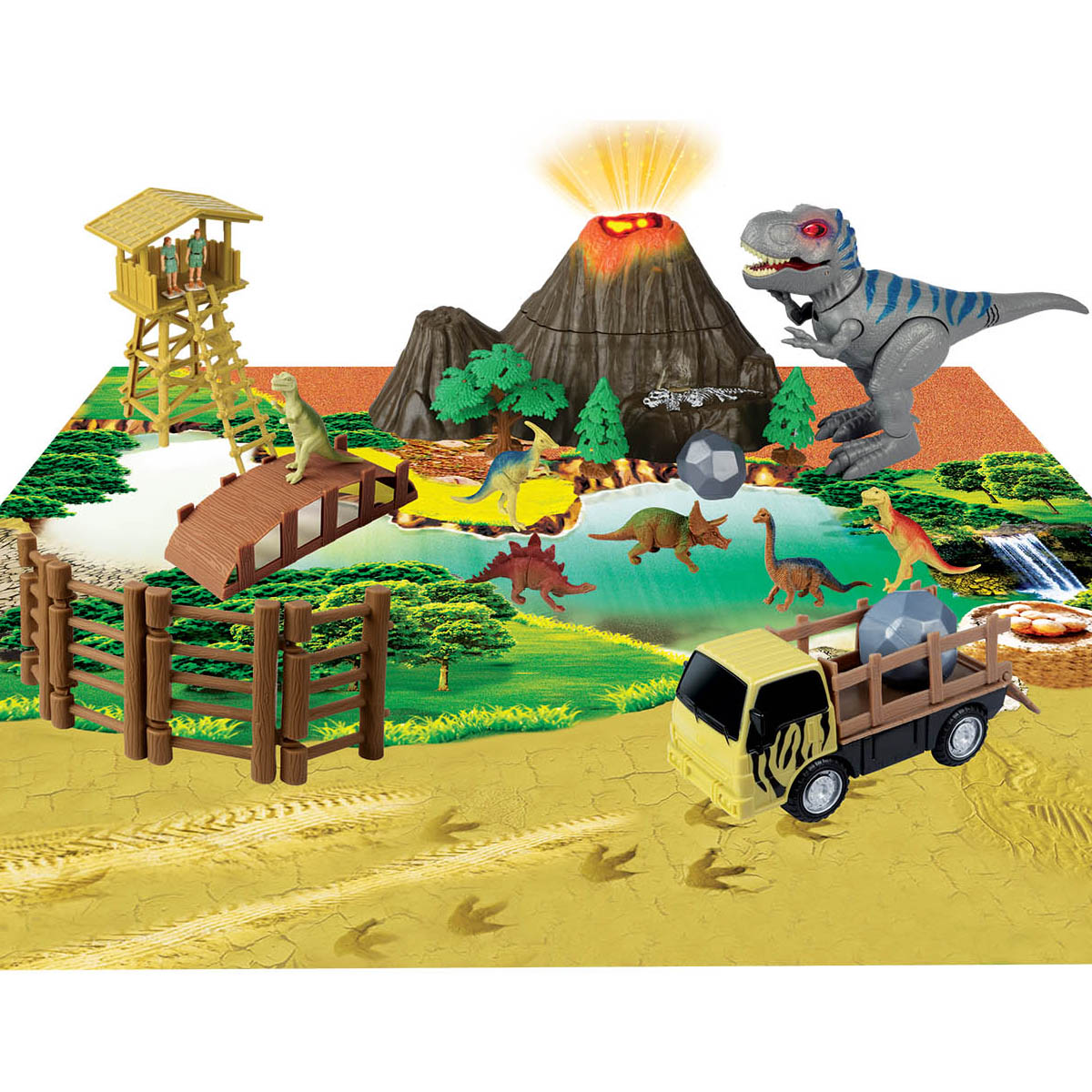 Dinosaurios Gran Parque con T-Rex Red Box