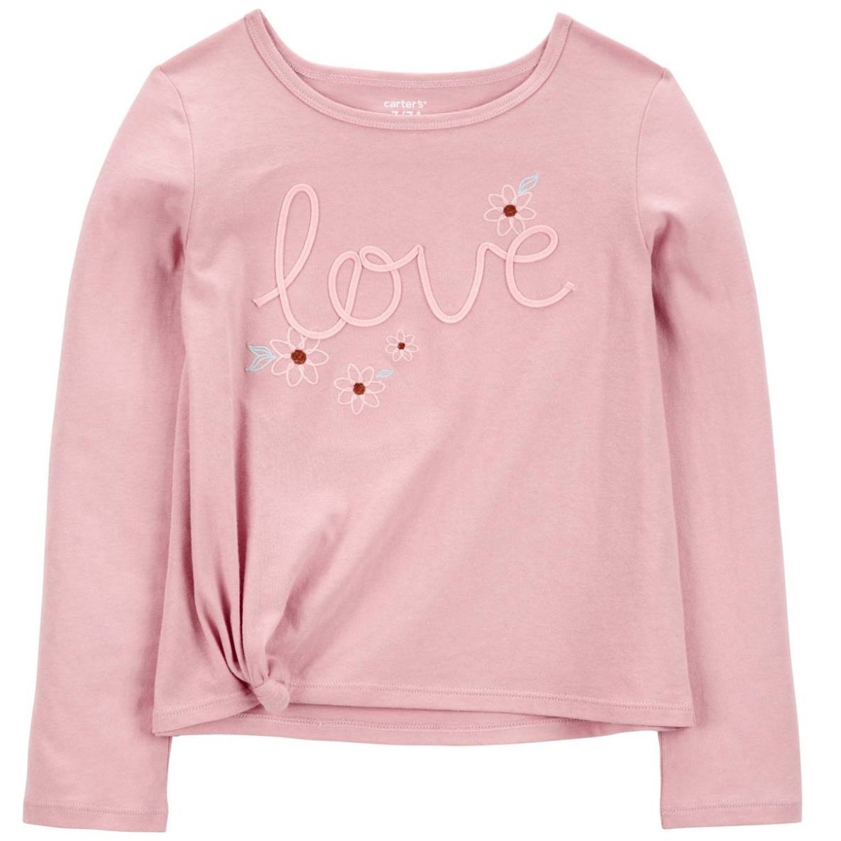 Blusa Manga Larga Love Rosa para Niña Carter's