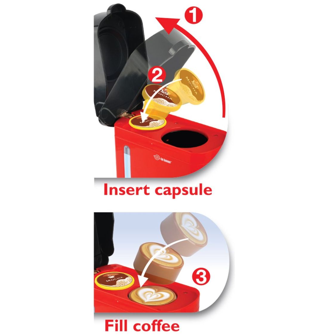 Juego Cafetera de Cápsulas con Luz y Sonido Red Box