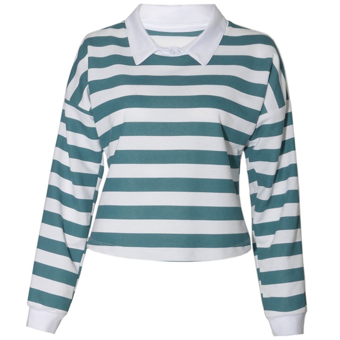 Blusa a Rayas para Mujer Juniors Orange Love