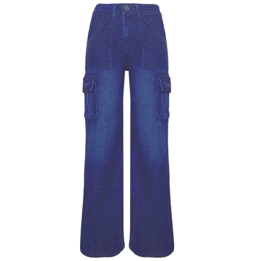 Jeans Corte Wide Leg para Mujer Juniors Mussa