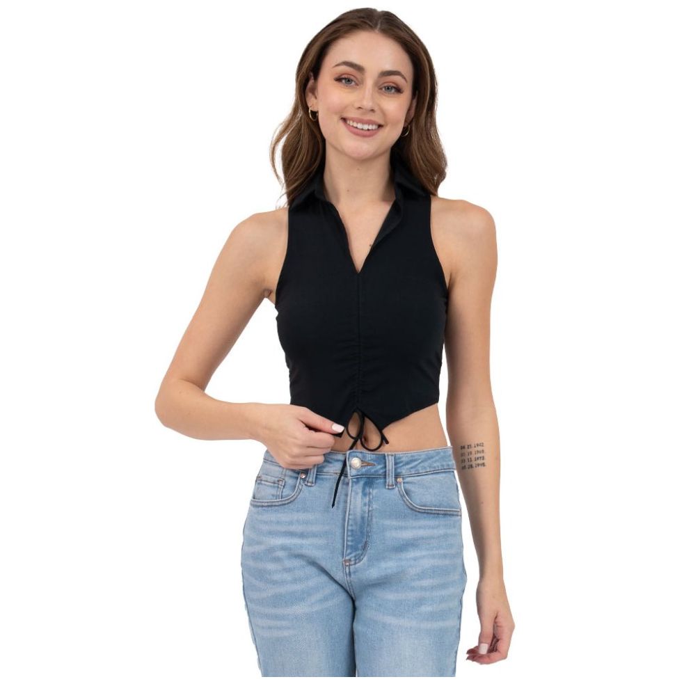 Blusa con Plisado para Mujer Juniors Forever  21