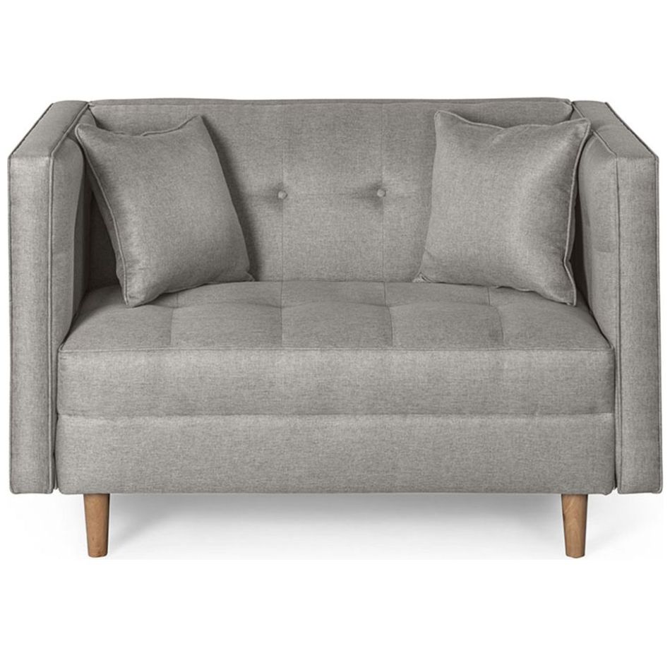 Sofá Love Seat Miliani Gris Claro Makora